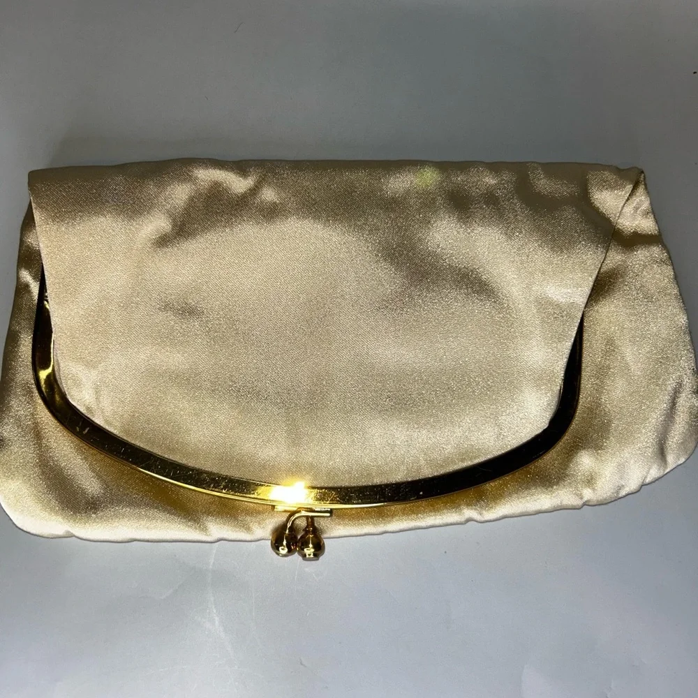 Vintage Gold evening bag 2piece set - Picture 2 of 8